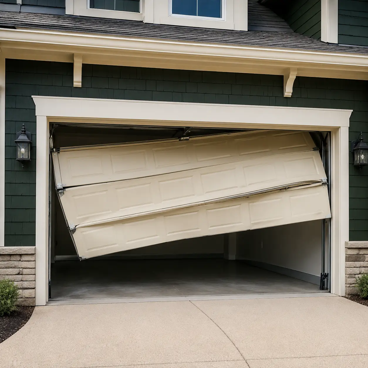Garage door tune-up and preventive maintenance in Pearland, Texas