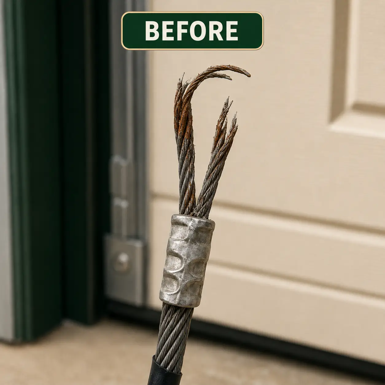 Garage door cable repair in Pearland, Texas