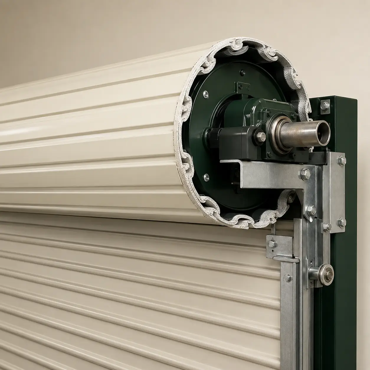 Commercial high-speed roller garage door in Pearland, Texas