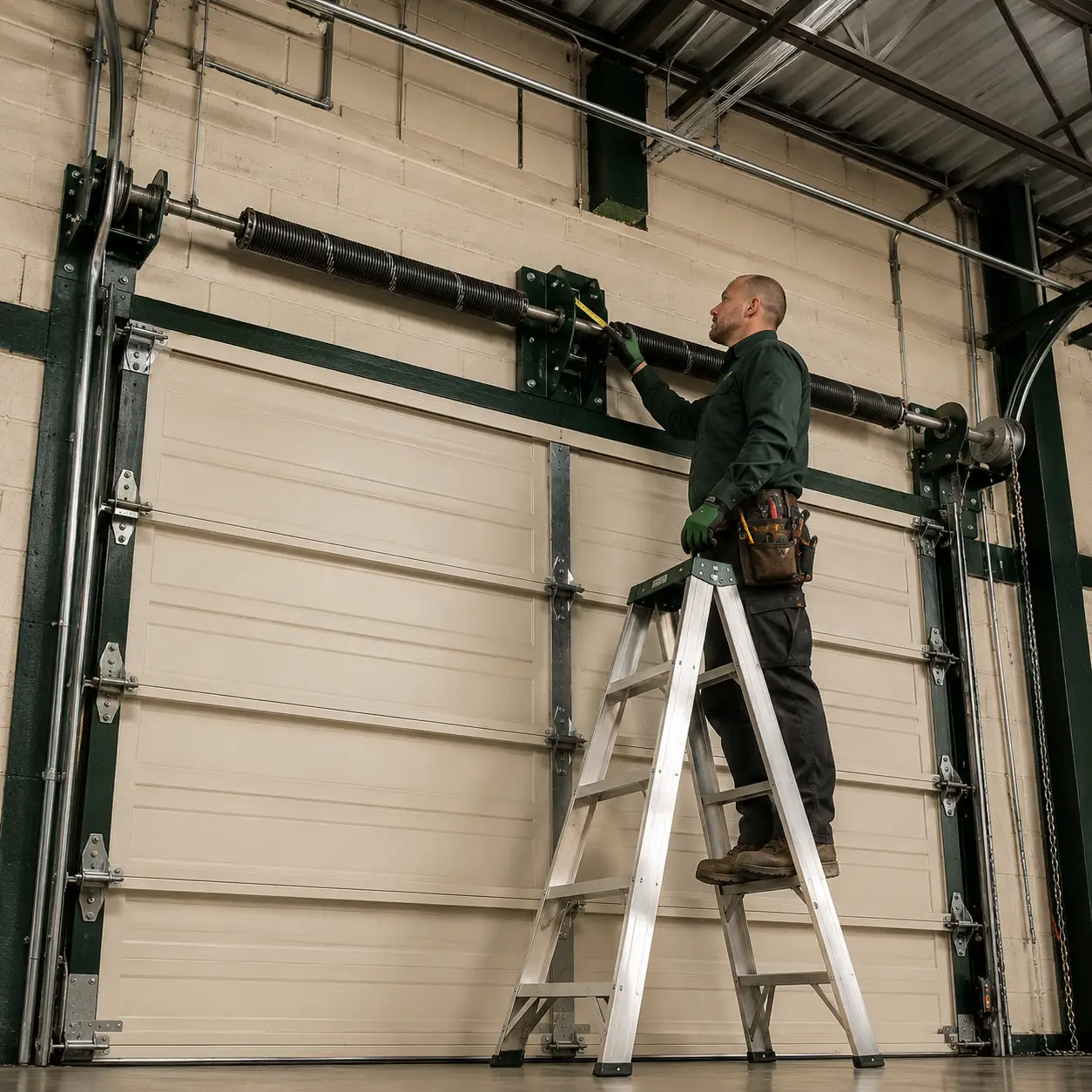 Commercial and residential garage door spring systems in Pearland, Texas