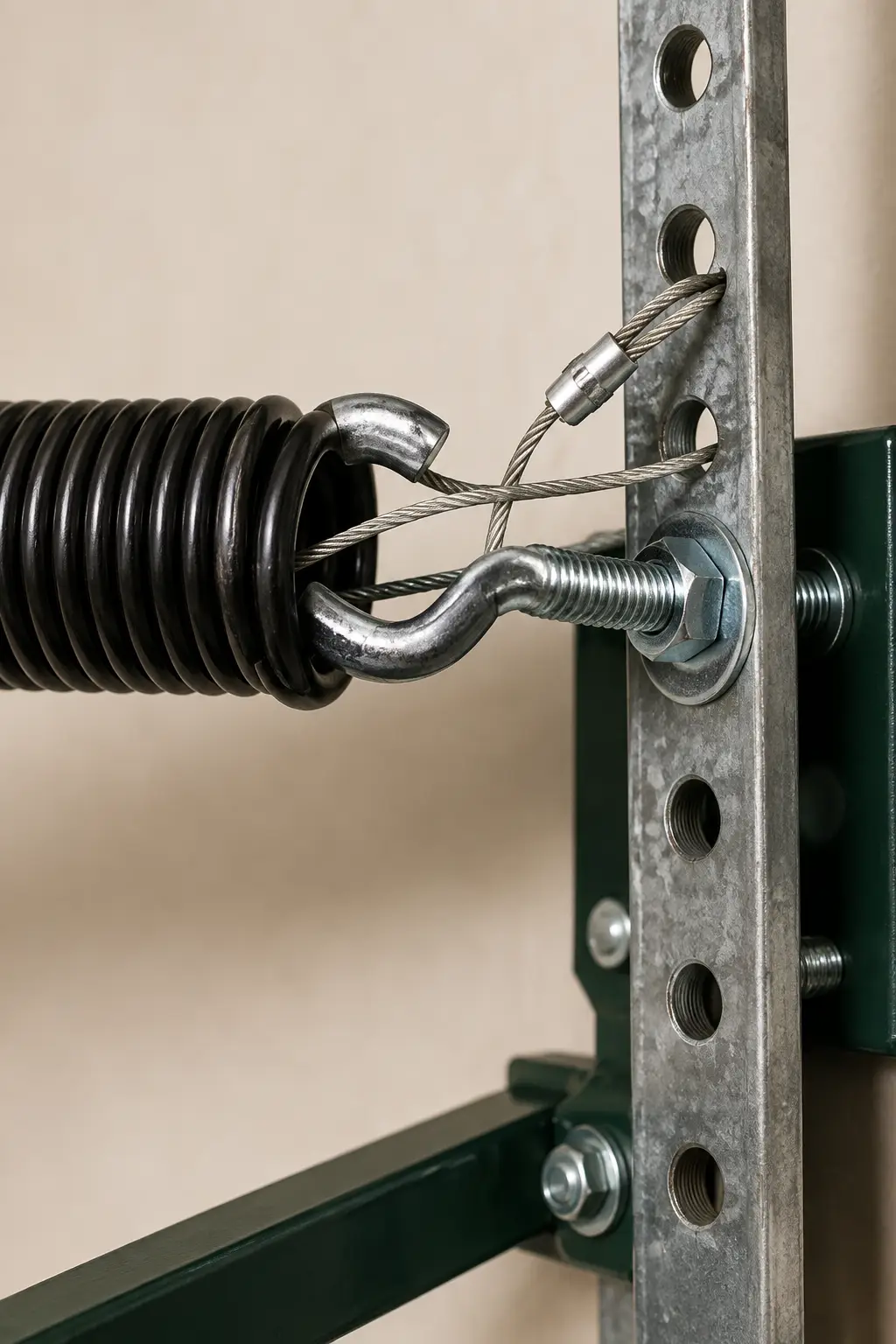 Garage door extension spring installation and repair in Pearland, Texas