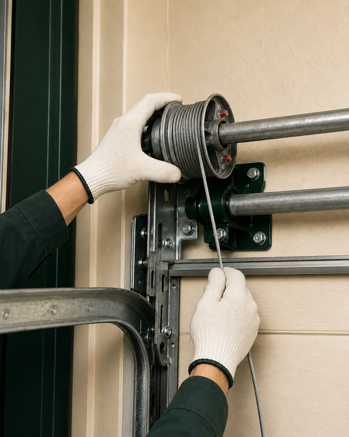 Professional garage door cable installation in Pearland, Texas