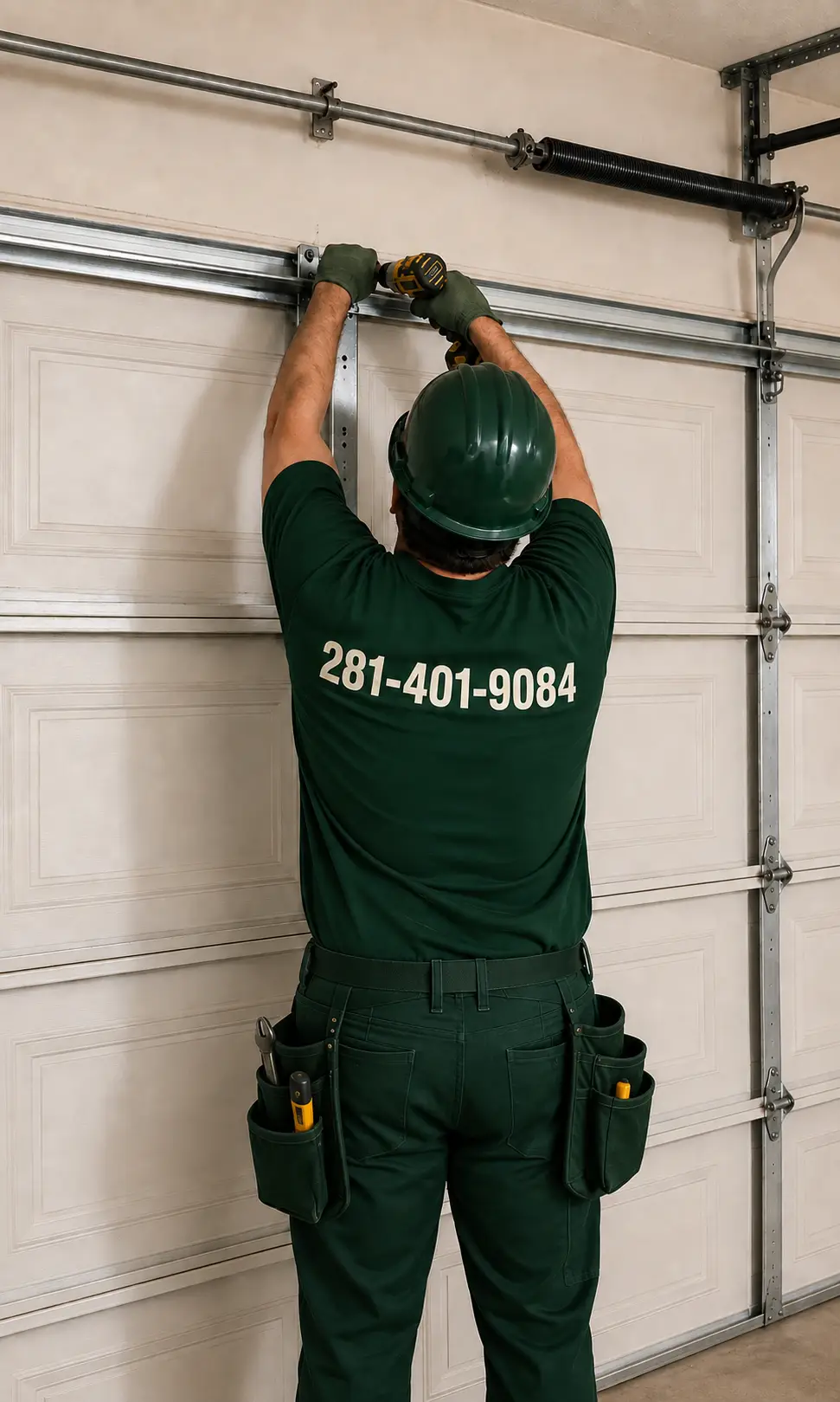 Professional garage door tune-up service in Pearland, Texas