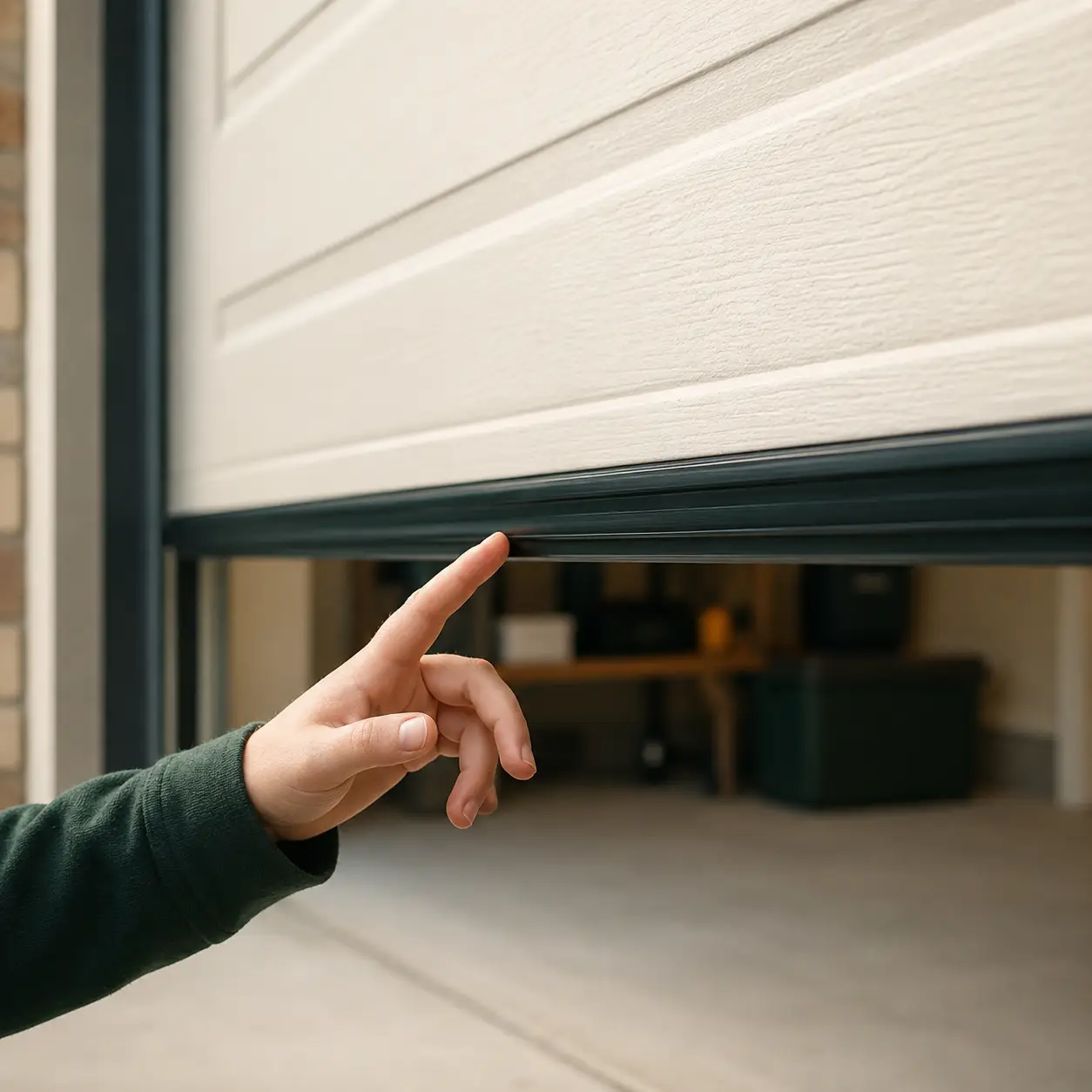 Garage door weather seal replacement service in Pearland, Texas