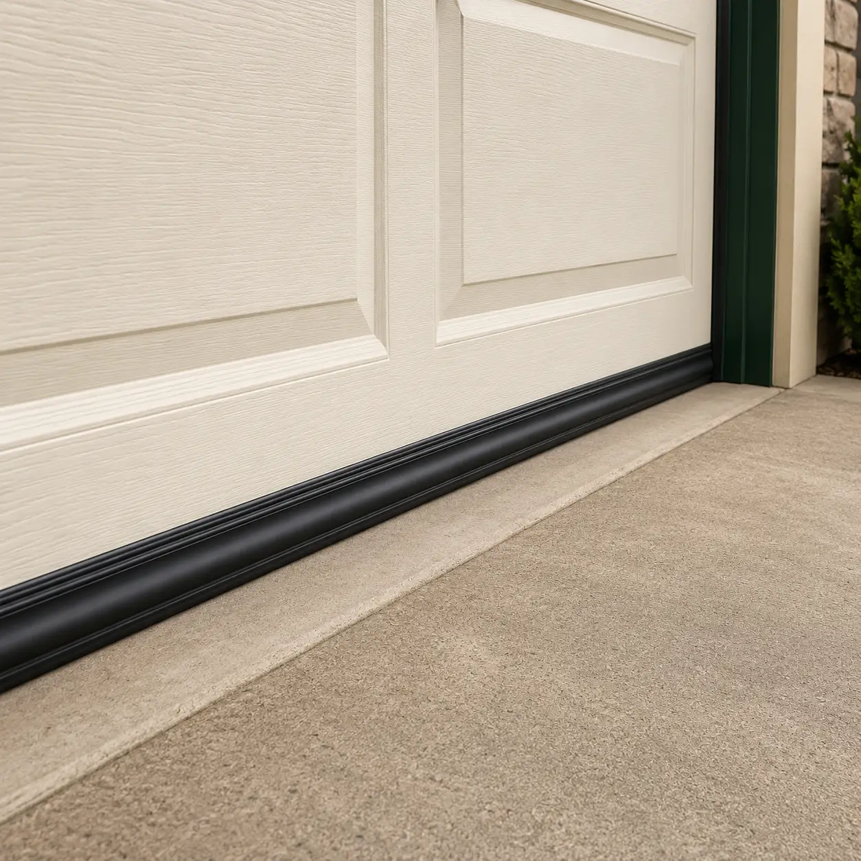 Garage door weather sealing installation in Pearland, Texas