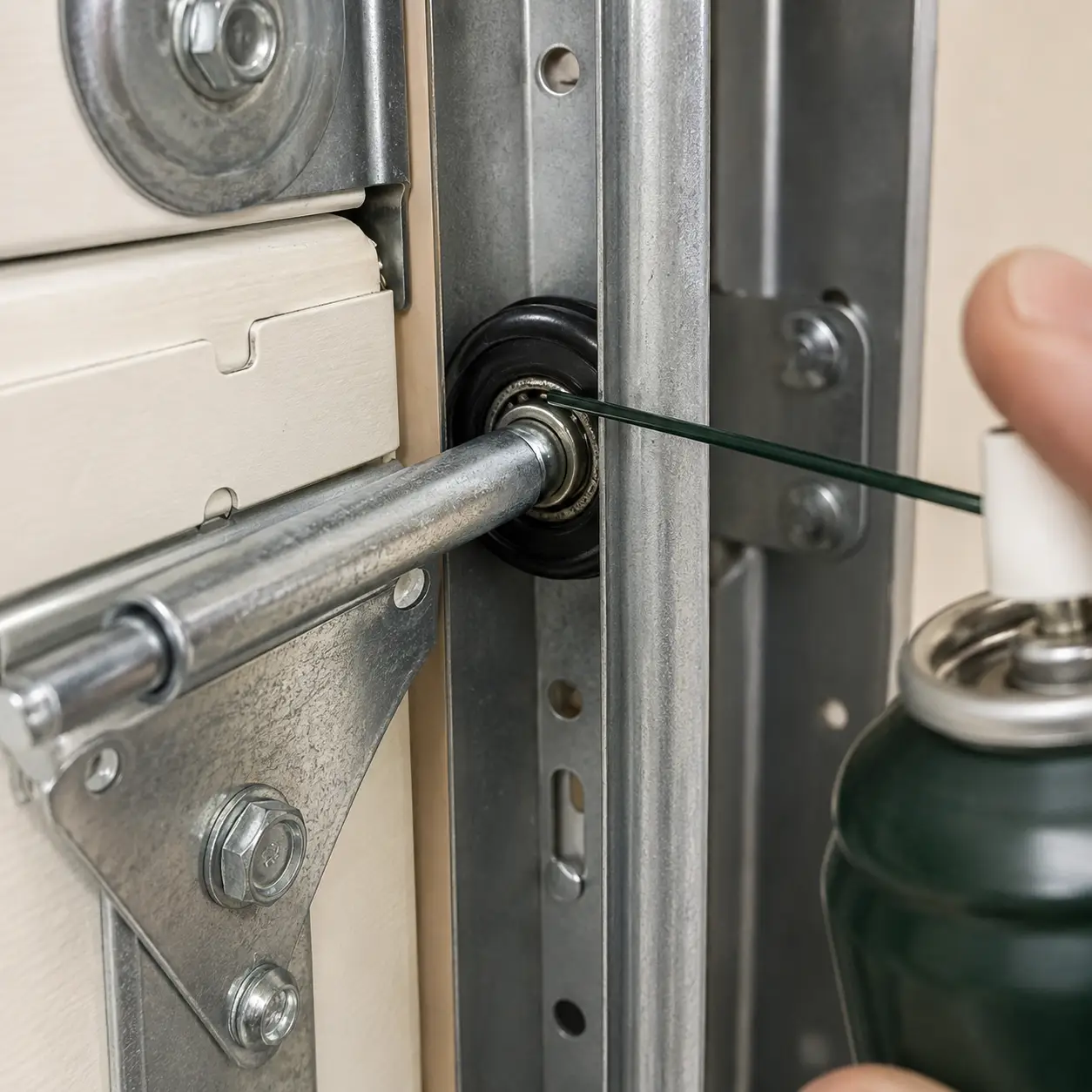 Professional garage door track Lubrication sprays in Pearland, Texas