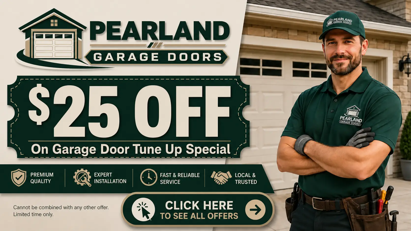 Pearland Garage Doors repair, installation, and tune-up service offers in Pearland Texas