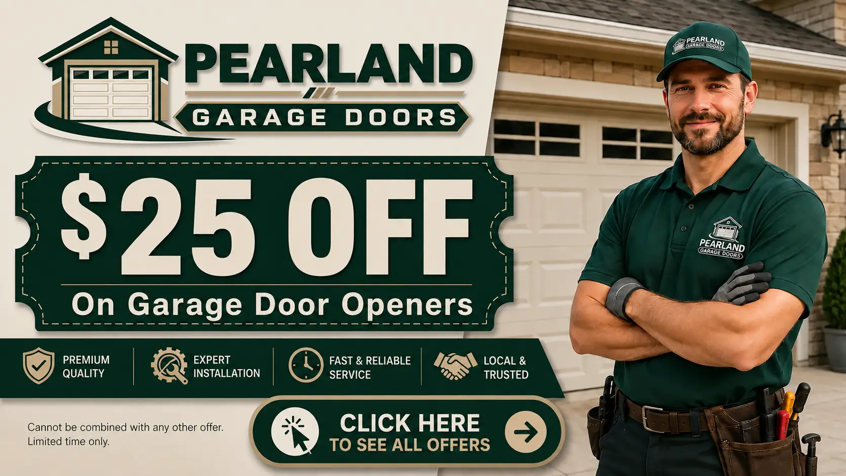 Pearland Garage Doors repair, installation, and tune-up service offers in Pearland Texas