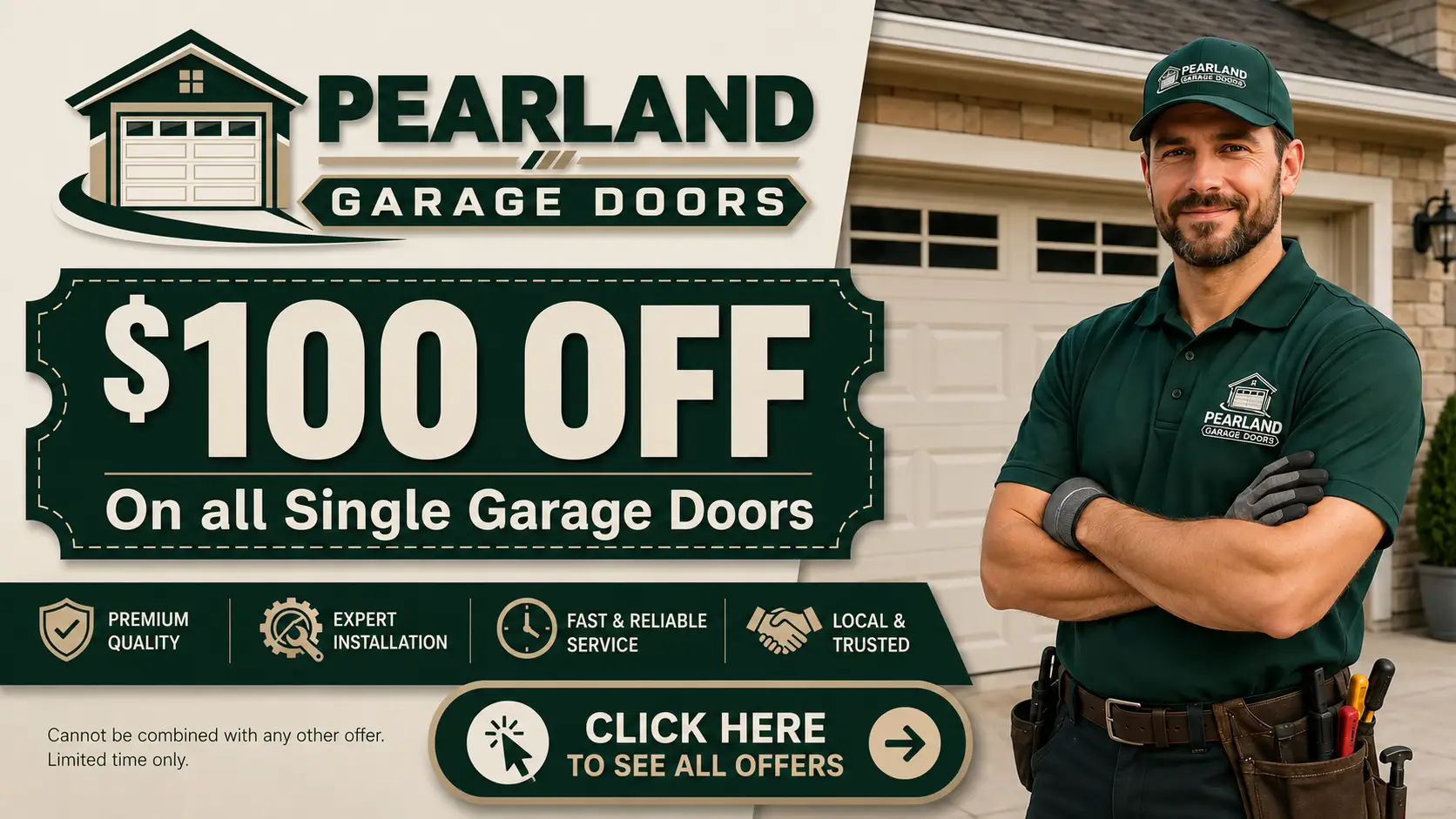Pearland Garage Doors repair, installation, and tune-up service offers in Pearland Texas