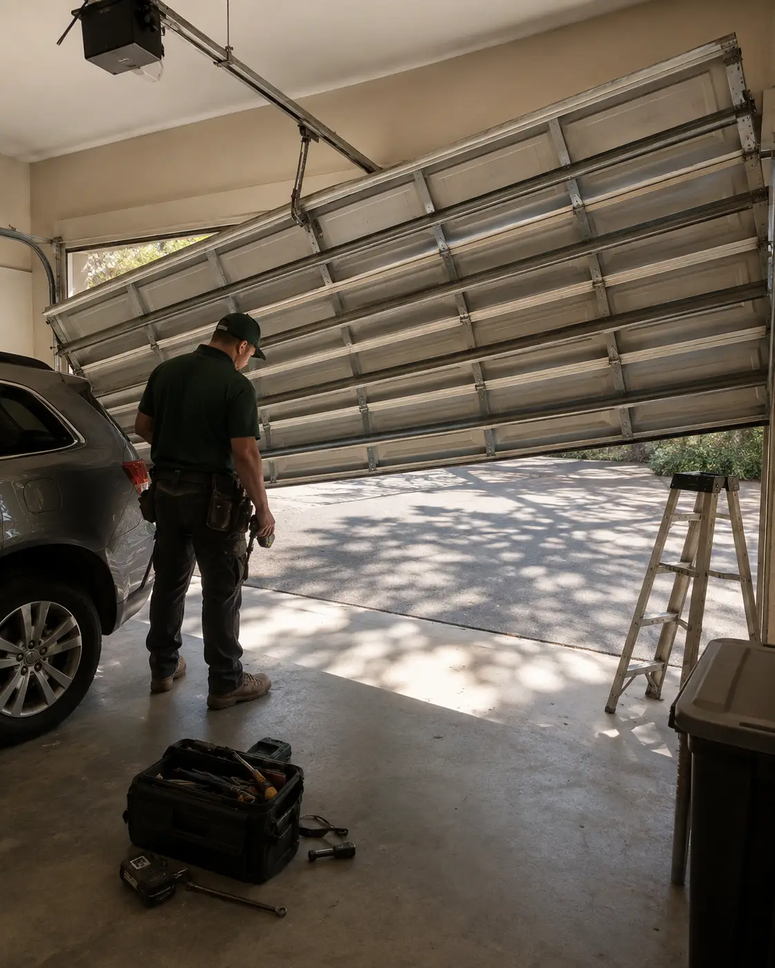 Professional residential garage door repair service in Pearland Texas