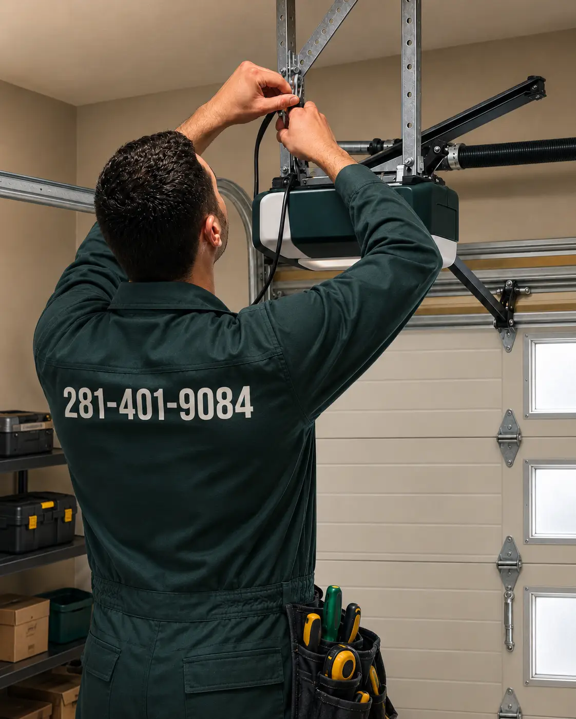 Rapid emergency garage door repair response in Pearland Texas