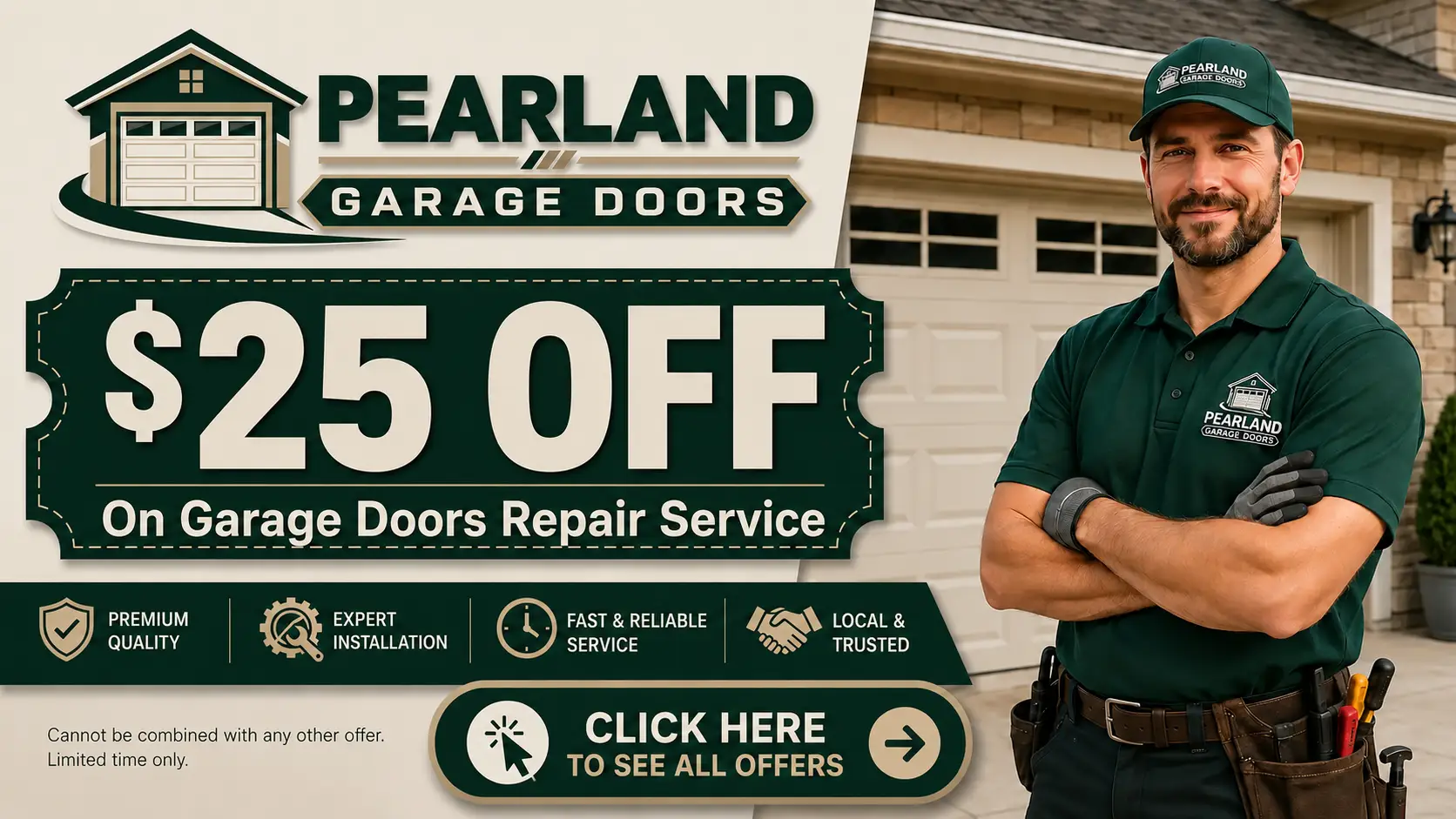 Pearland Garage Doors repair, installation, and tune-up service offers in Pearland Texas