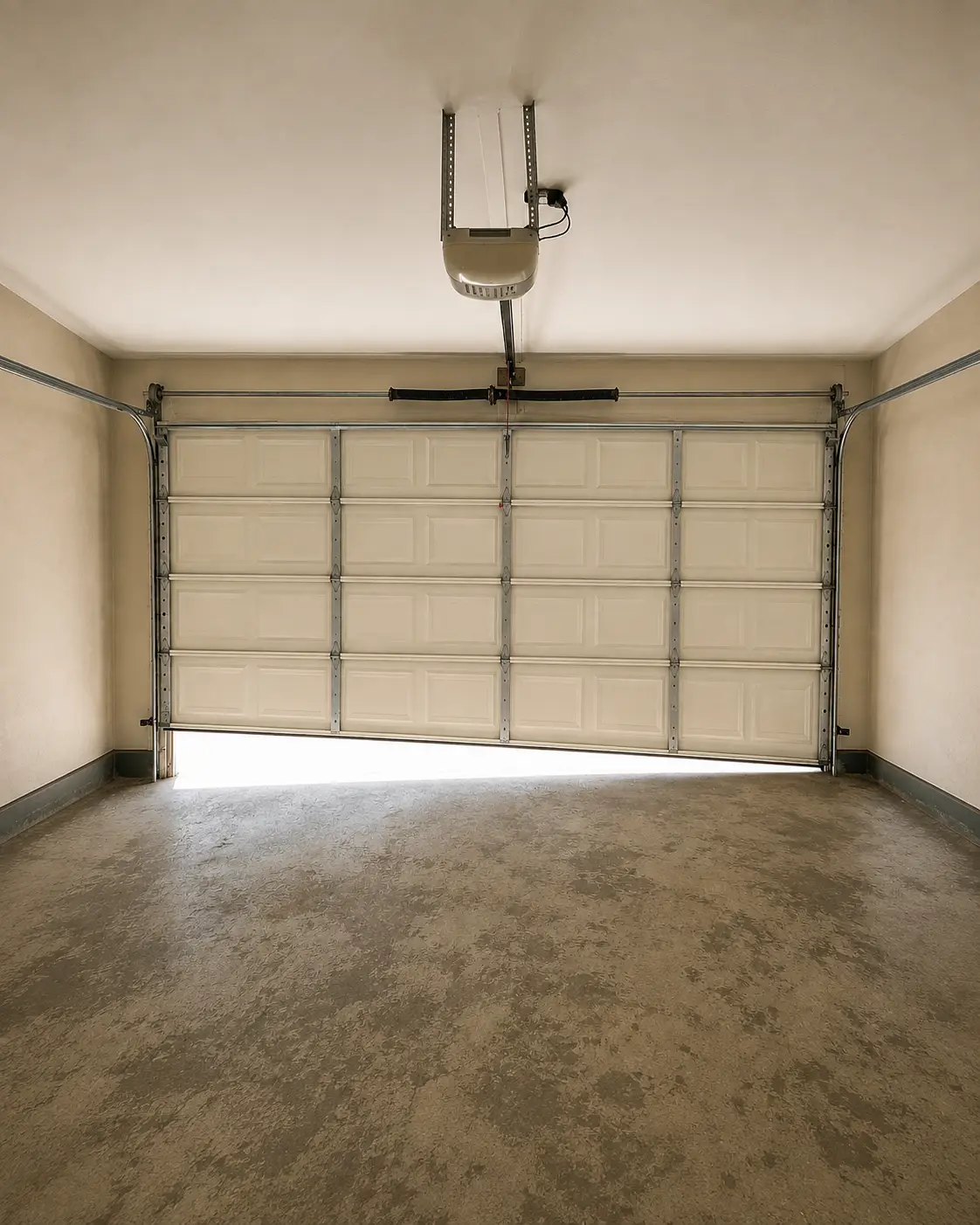 Residential garage door track replacement in Pearland, Texas