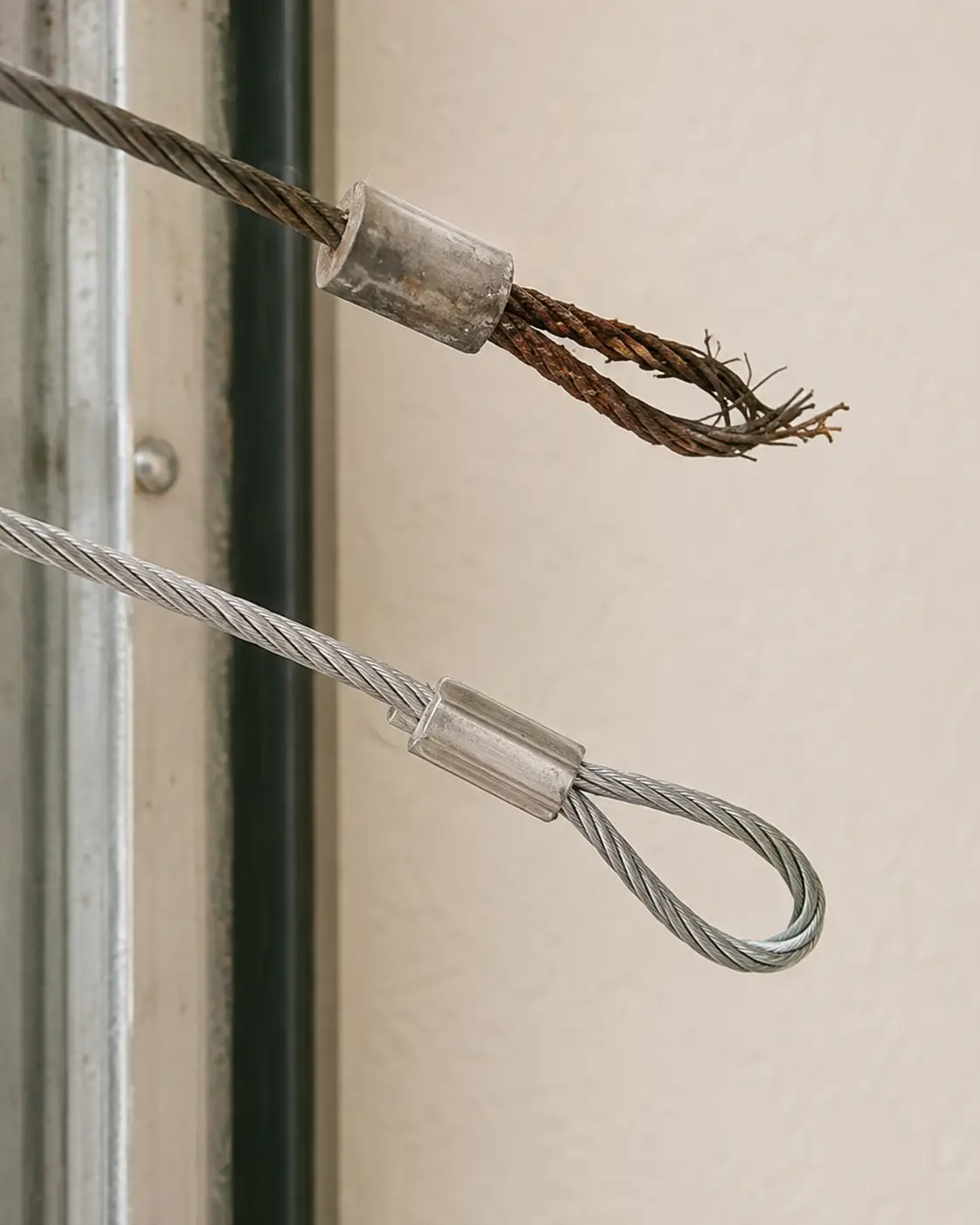 Rust-resistant garage door cables in Pearland, Texas