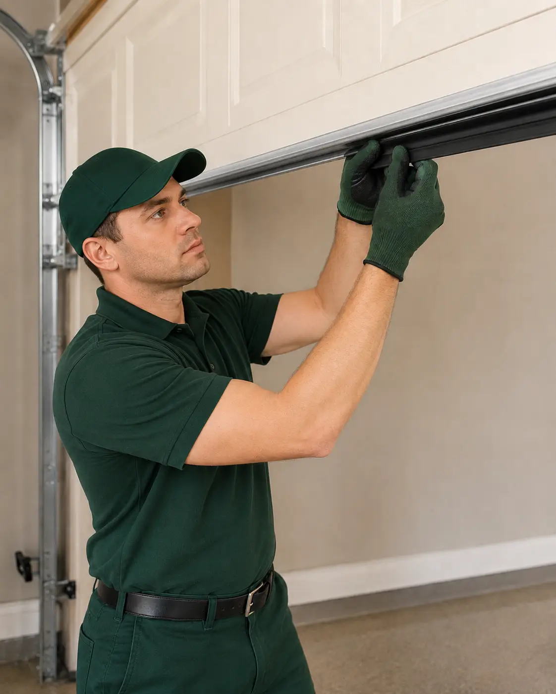 Garage door weatherstripping replacement for summer in Pearland, Texas